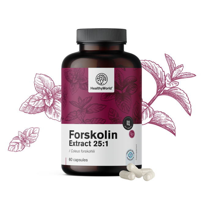 Forskolină - din extract de urzică indiană 20 mg