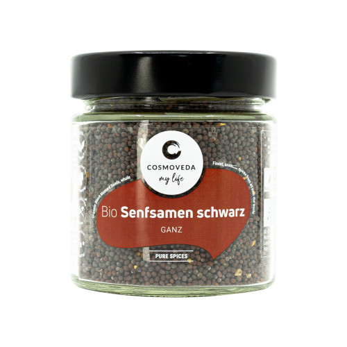 Semințe de muștar BIO - negre, întregi, 130 g