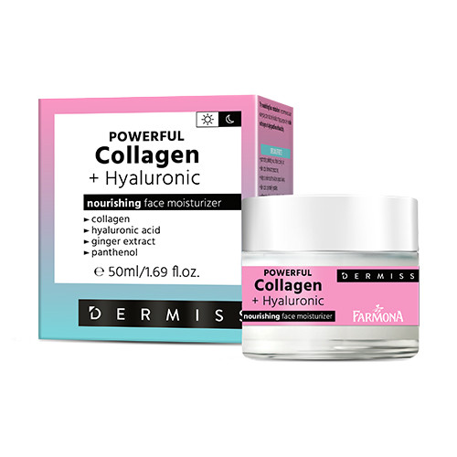 Crema cu colagen și acid hialuronic.
