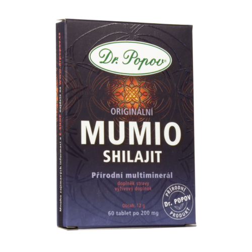 Mumija este un supliment alimentar natural, bogat in minerale si oligoelemente esentiale pentru organism. Acesta sustine sistemul imunitar, ajuta la mentinerea sanatatii oaselor si a articulatiilor, imbunatateste circulatia sangelui si are efecte antioxid