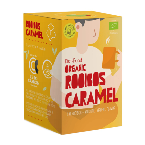 BIO Rooibos ceai de plante cu caramel, 20 x 1,5 g
