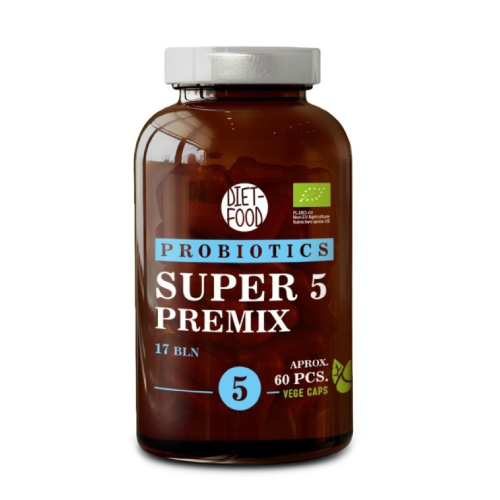 BIO Super 5 Premix – complex de culturi microbiologice, 60 capsule