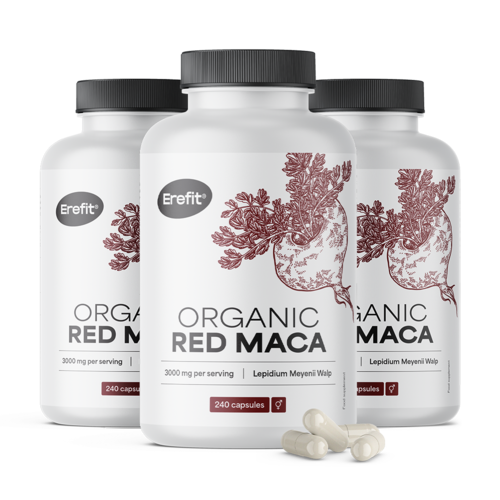 3x BIO Maca roșie 3000 mg, total 720 de capsule