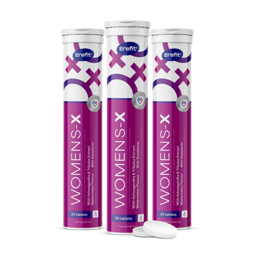 3x Womens-X - comprimate efervescente pentru femei, total 60 de comprimate efervescente