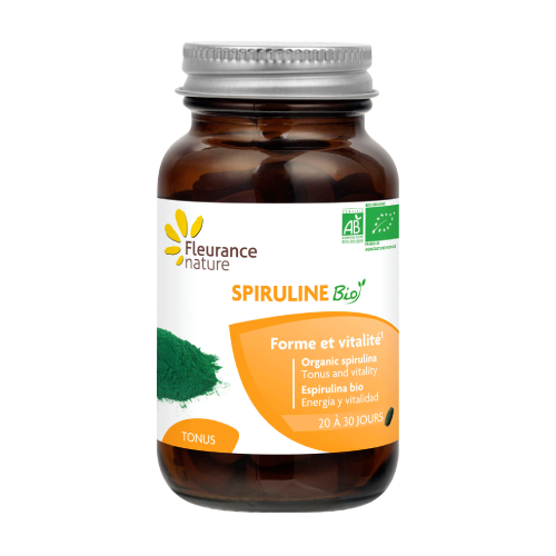 BIO Spirulina cu vitaminele A și B12.