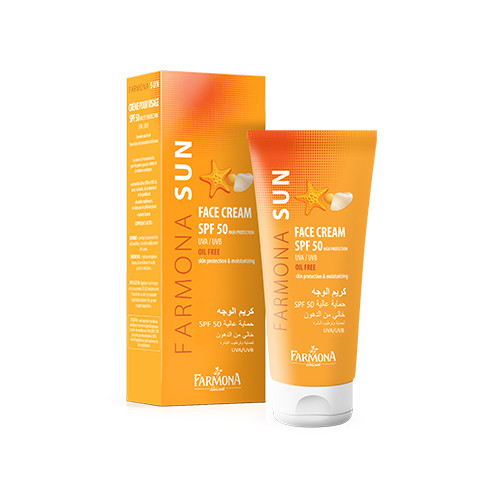 Crema de protecție solară pentru față SPF 50.
