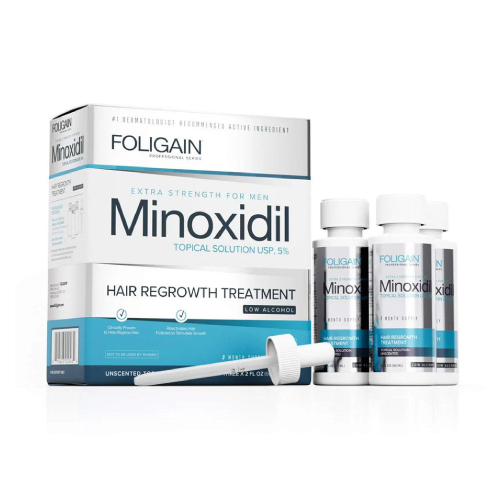 Minoxidil 5 % ser pentru bărbați – cu conținut scăzut de alcool, 180 ml