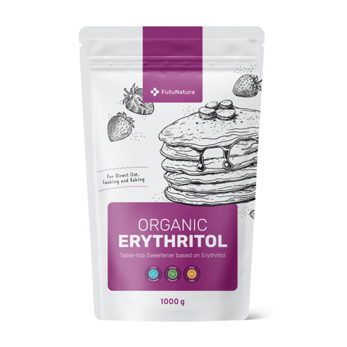 BIO Eritritol, îndulcitor natural, 1000 g
