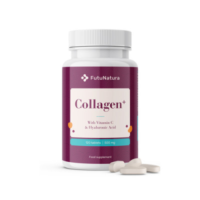 Colagen + vitamina C + acid hialuronic