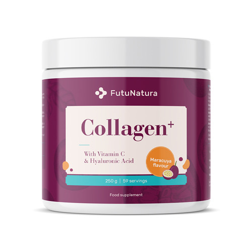 Colagen + vitamina C + acid hialuronic
