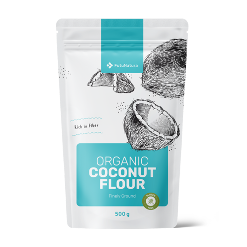 BIO Făină de cocos, măcinată fin, 500 g