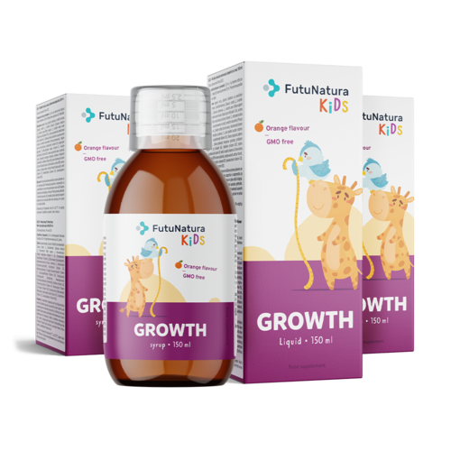 GROWTH – Supliment alimentar lichid pentru copii în perioada de creștere, total 450 ml