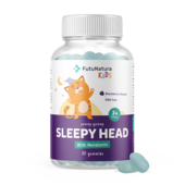 SLEEPY HEAD - Bomboane gumate pentru copii pentru somn, 30 de bomboane gumate