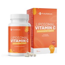 Vitamina C lipozomală 1200 mg, 180 de capsule