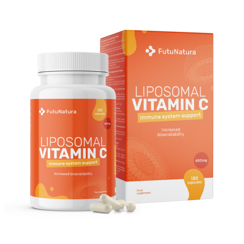 Vitamina C lipozomală 1200 mg, 180 de capsule