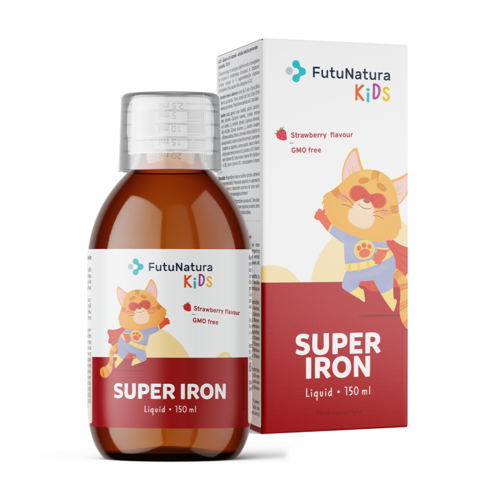 Super Iron: Fier + vitamine B – Supliment alimentar lichid pentru copii, 150 ml