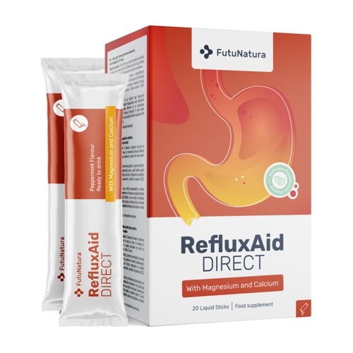 RefluxAid DIRECT - băutură pentru acidul gastric, 20 de plicuri