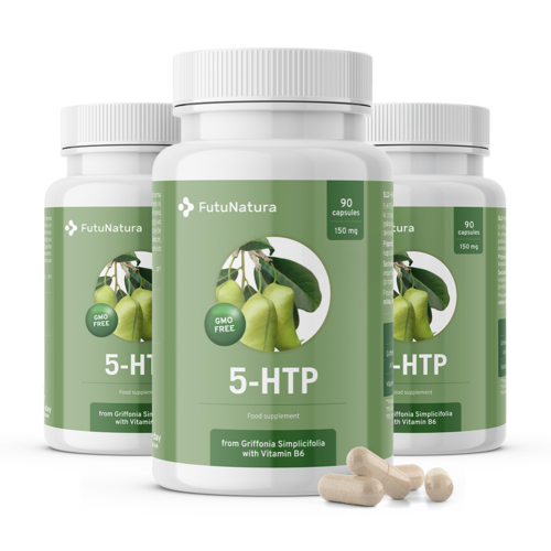 3x 5-HTP 150 mg - Griffonia Simplicifolia, total 270 de capsule