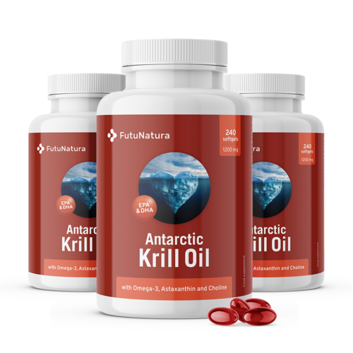 3x Ulei de krill 1200 mg, total 720 de capsule moi