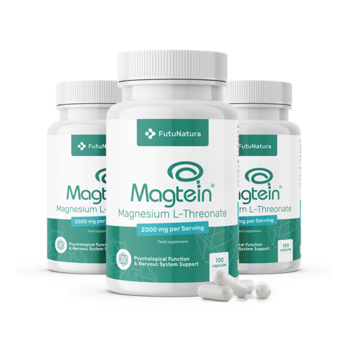 3x Magneziu L-treonat Magtein® 2000 mg, total 300 de capsule