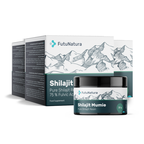 3x Shilajit Mumie rășină – 75 % acid fulvic, total 90 g