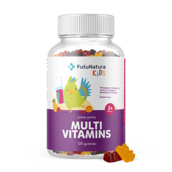 VITAMINE MULTIPLE - Gumă pentru copii cu multivitamine