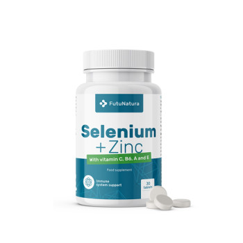 Selen + zinc + vitamine.