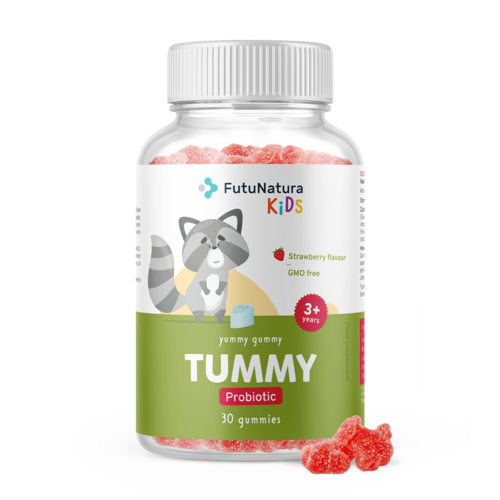 TUMMY - Bomboane gumate pentru copii pentru digestie, 30 de bomboane gumate