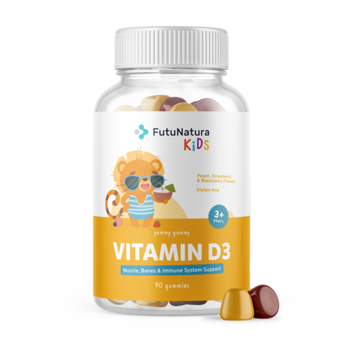 Vitamina D3 - Bomboane gumate pentru copii, 90 bomboane gumate