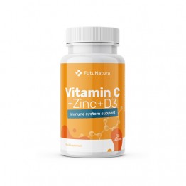 Vitamina C + zinc + vitamina D3, 30 de capsule