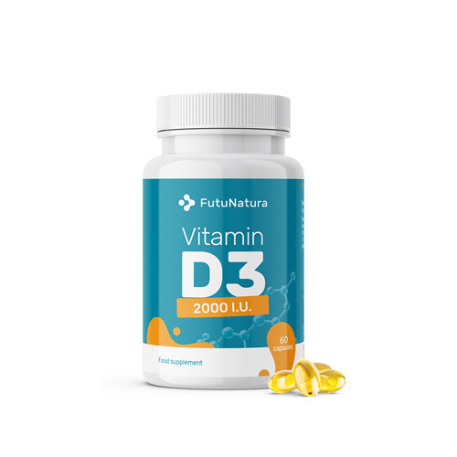 Capsule de vitamina D.