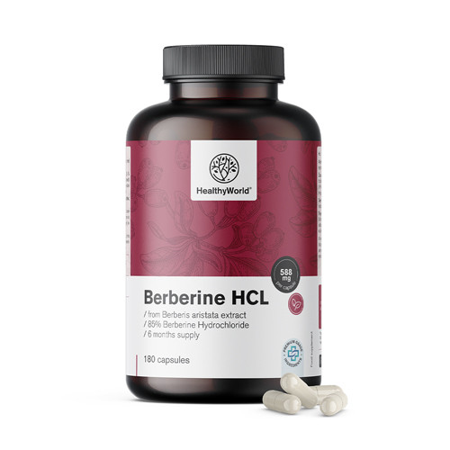 Berberina HCL 500 mg  din extract de Berberis aristata