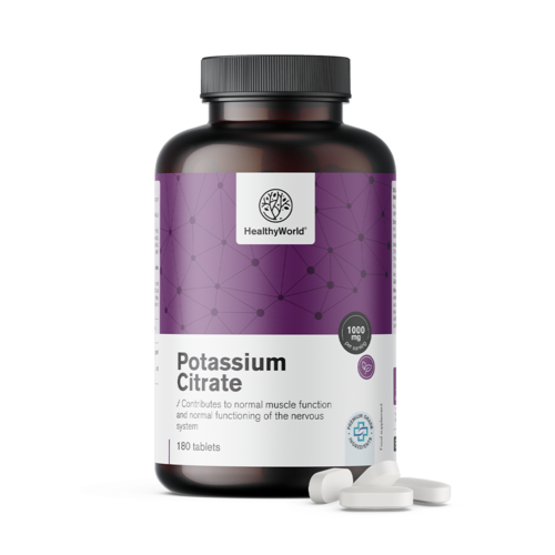 Citrat de potasiu 1000 mg, 180 de comprimate