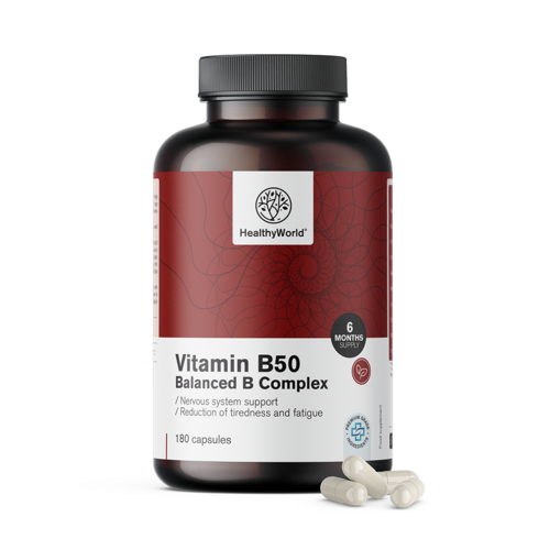 Complex de vitamina B50, 180 de capsule
