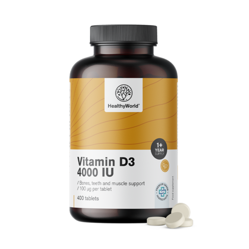 Vitamina D3 4000 UI, 400 de comprimate