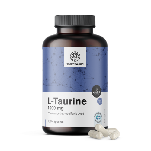 L- taurină 1000 mg, 180 de capsule