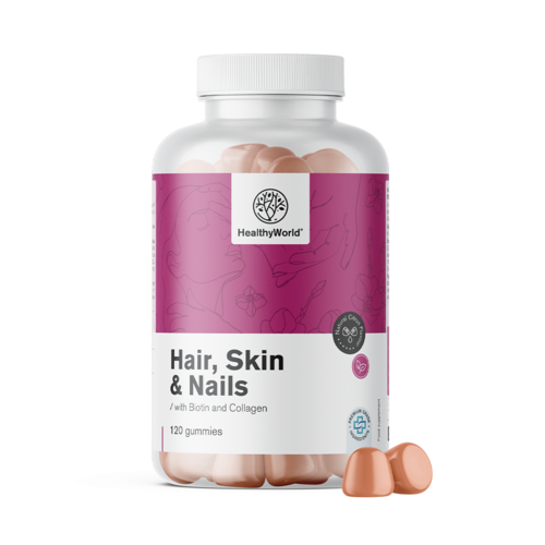 Hair, Skin & Nails - Bomboane gumate pentru păr, piele și unghii cu aromă de citrice.