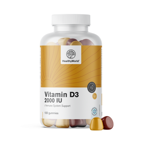 Vitamina D3 2000 UI, 120 de bomboane gumate