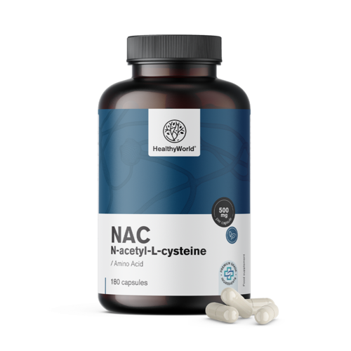 N-acetil cistein sau NAC în capsule