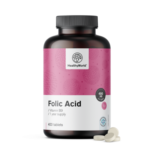 Acid folic 400 μg în comprimate