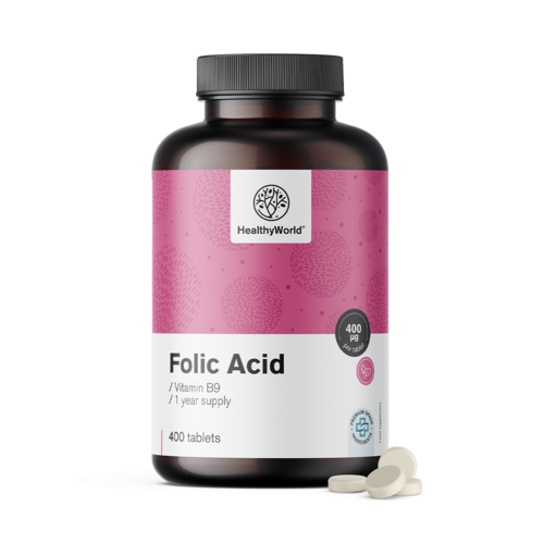 Acid folic 400 µg, 400 de comprimate
