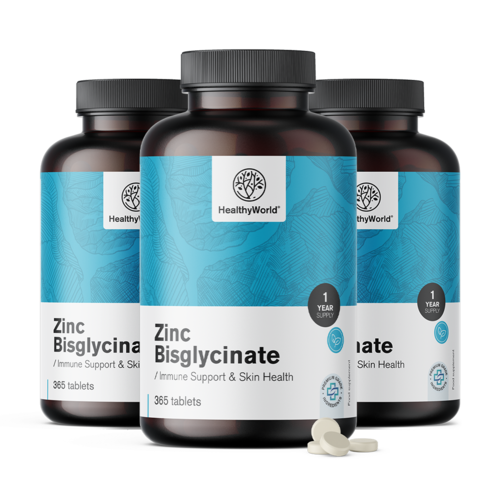 3x Bisglicinat de zinc 15 mg, total 1095 de comprimate