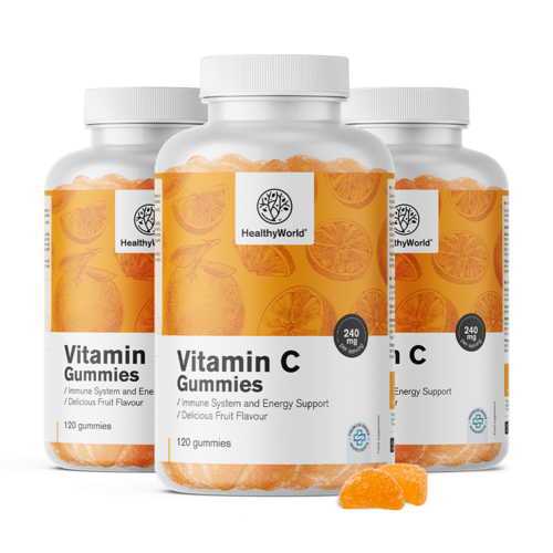 3x Vitamina C, total 360 de bomboane gumate