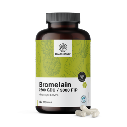 Bromelaina 500 mg, 180 de capsule