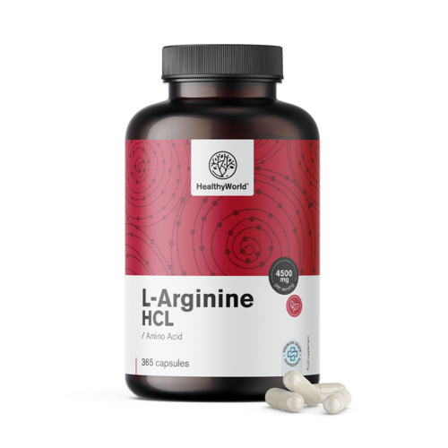 L-arginina HCL 4500 mg, 365 de capsule