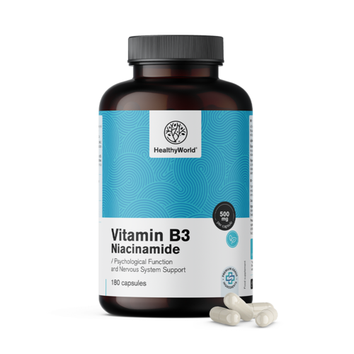 Vitamina B3 500 mg în capsule
