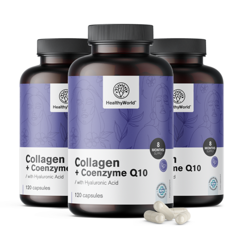 3x Colagen + Coenzima Q10, total 360 de capsule
