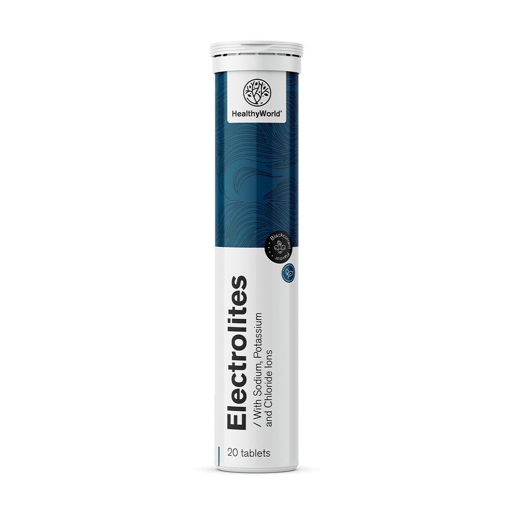Electroliți - comprimate efervescente cu aromă de coacăze negre