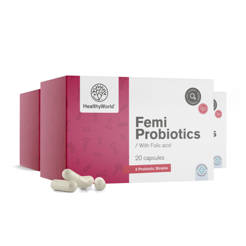 3x Femi Probiotics - pentru femei, total 60 de capsule