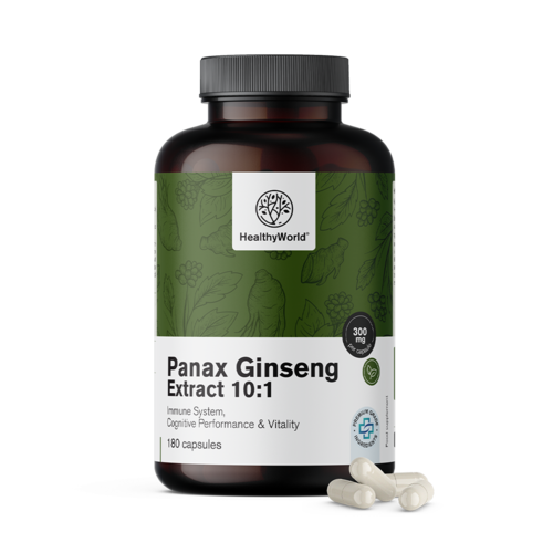 Panax Ginseng 300 mg - extract de ginseng 10:1 în capsule